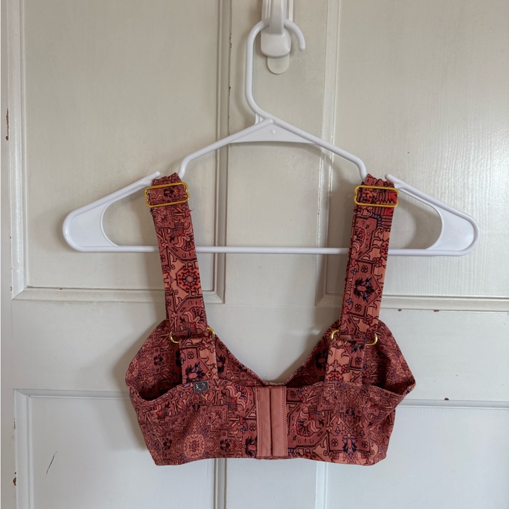 SKIVVIES by For‎ Love & Lemons Geneva Bra Top in the Sienna Size XS - Picture 4 of 8
